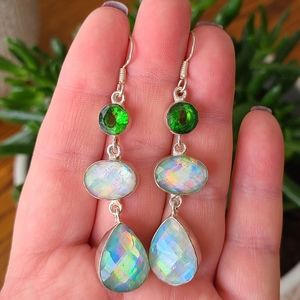 925 Sterling crystal earrings